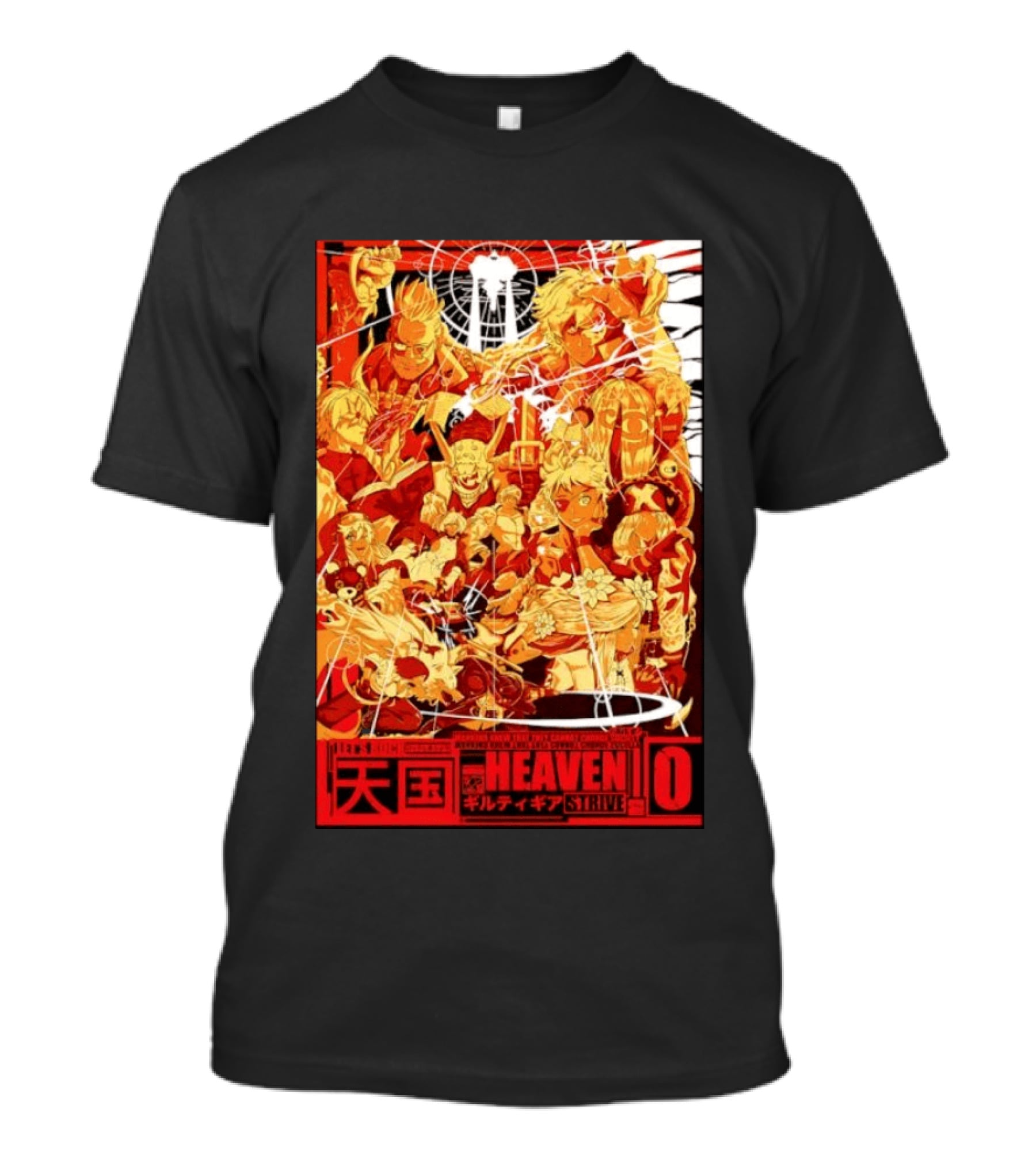 Guilty Gear Strive Characters Sol Badkai Ky Kiske May Ramlethal Heaven 10 Japanese T-Shirt