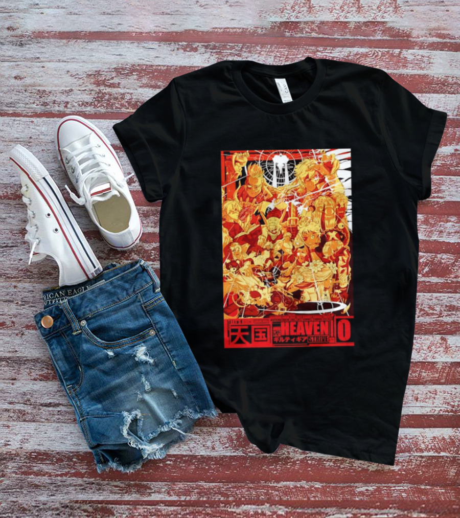 Guilty Gear Strive Characters Sol Badkai Ky Kiske May Ramlethal Heaven 10 Japanese T-Shirt