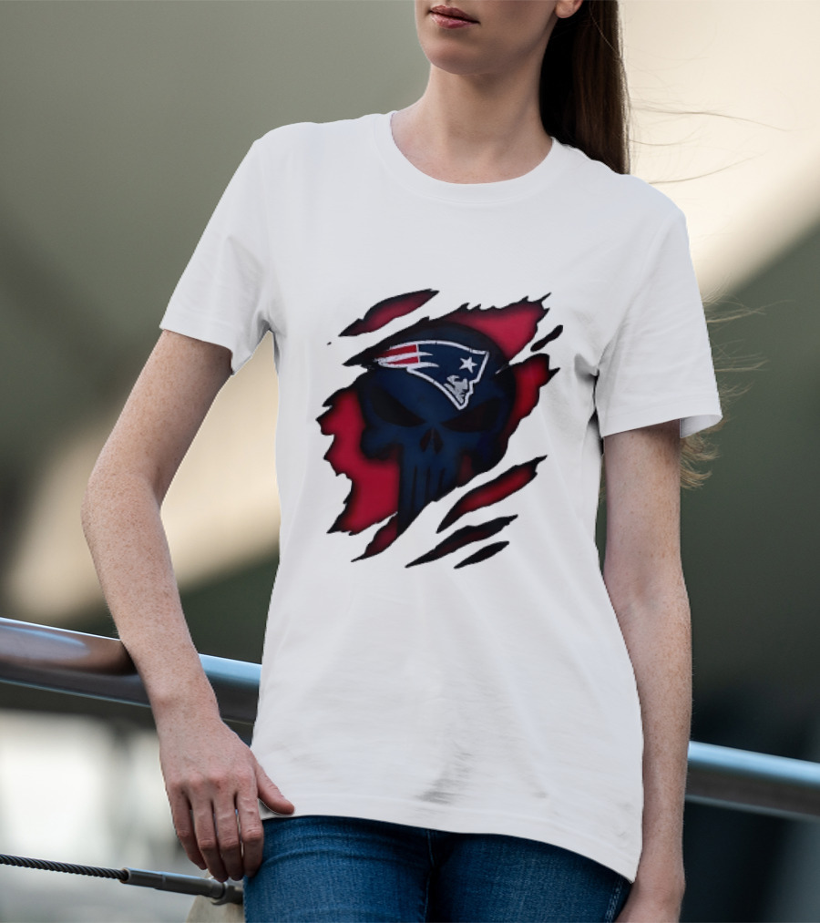 Patriots Skull Rip T-Shirt