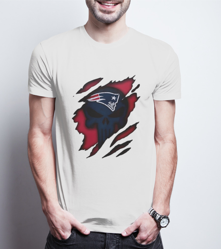 Patriots Skull Rip T-Shirt