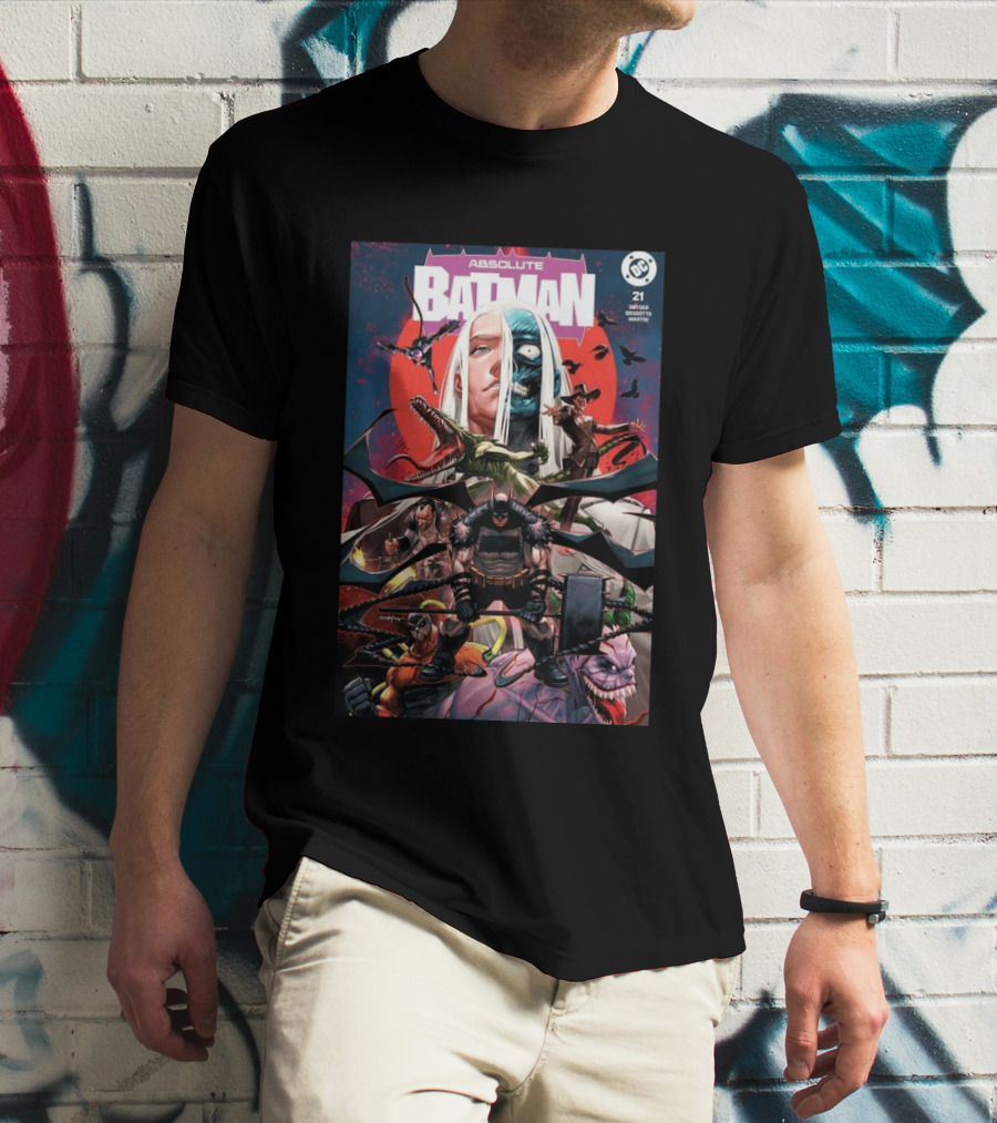 Absolute Batman #21 Santa Fung 2nd Special Gold Spot Foil Variant Knight Snyder Capullo Martini DC Comics T-Shirt