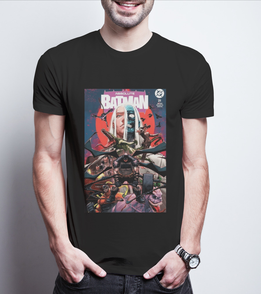 Absolute Batman #21 Santa Fung 2nd Special Gold Spot Foil Variant Knight Snyder Capullo Martini DC Comics T-Shirt