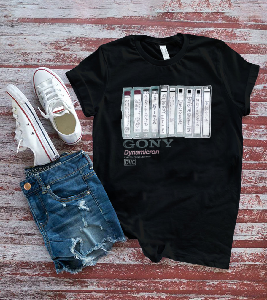 BEASTIE Glasgow 1999 Gony Dynamicron VHS Collection T-Shirt