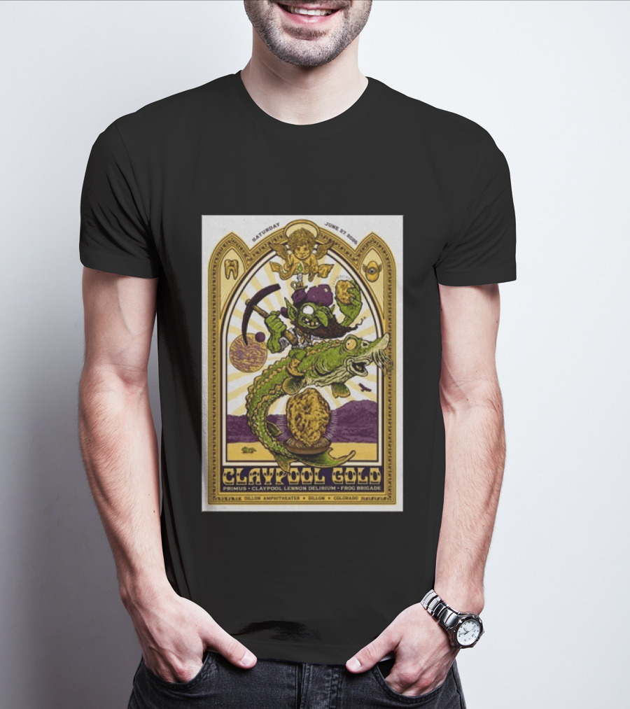 Primus Claypool Lennon Delirium Frog Brigade Dillon Amphitheater June 27 2026 T-Shirt