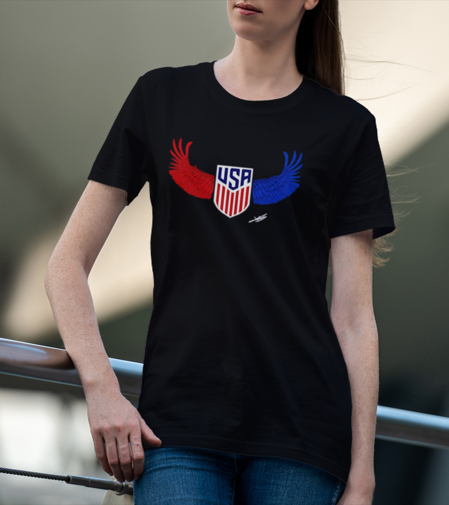 USA Wings Shield United States Men National Team T-Shirt