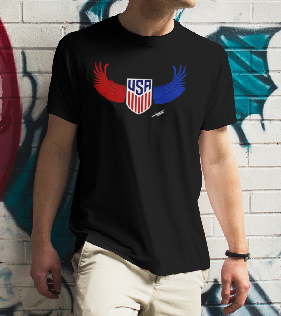 USA Wings Shield United States Men National Team T-Shirt