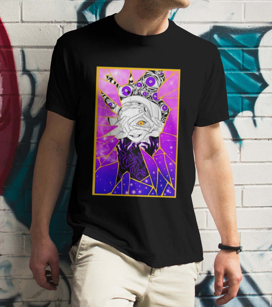 Makima Chainsaw Man Stained Glass Cosmic Galaxy Eyes T-Shirt