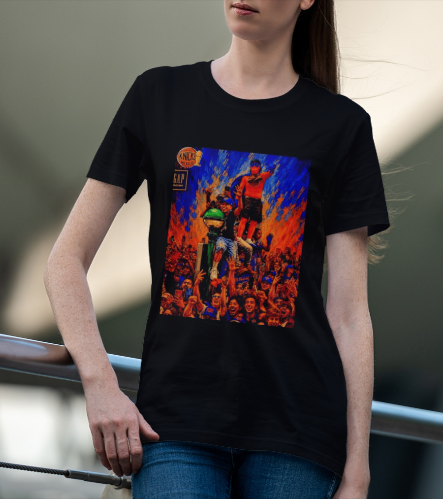 Knicks Fans Celebration New York Subway Graffiti Mexico NBA T-Shirt