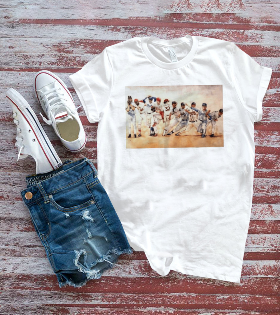 Carlton 32 Philadelphia Baseball Legend MLB Players Painting T-Shirt
