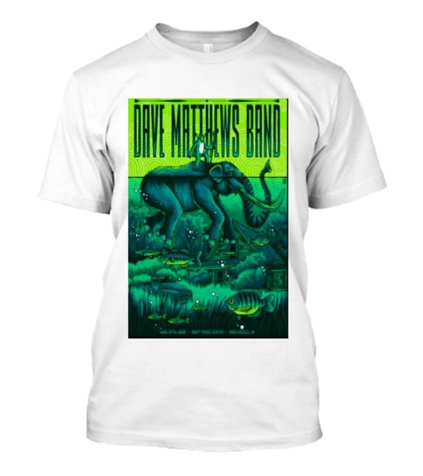 Dave Matthews Band Noblesville IN June 27 2026 Frog Elephant Lillypad Dreamscape T-Shirt