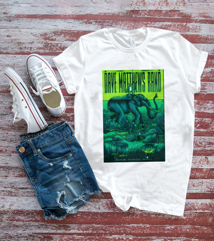 Dave Matthews Band Noblesville IN June 27 2026 Frog Elephant Lillypad Dreamscape T-Shirt