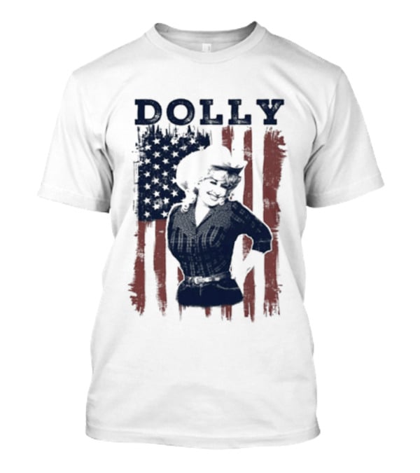 Dolly Parton American Flag Patriotic T-Shirt