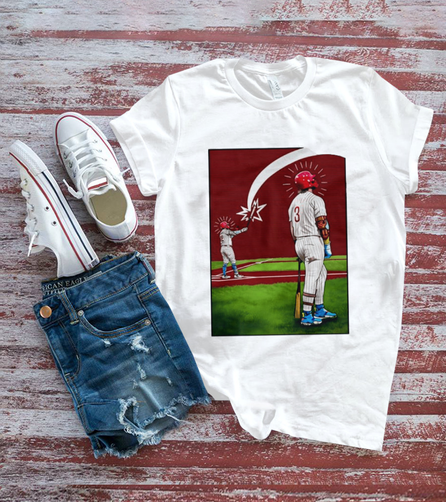 Kyle Schwarber Bryce Harper Philadelphia Phillies MLB Baseball Players T-Shirt