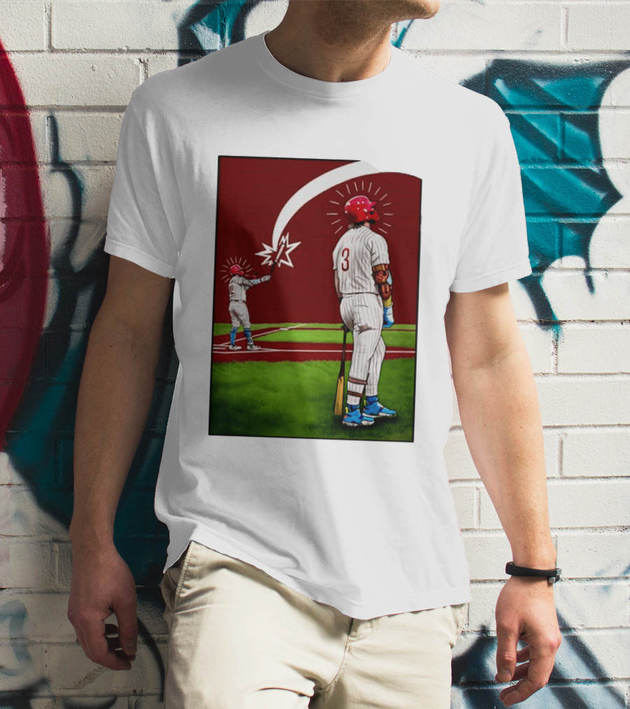 Kyle Schwarber Bryce Harper Philadelphia Phillies MLB Baseball Players T-Shirt