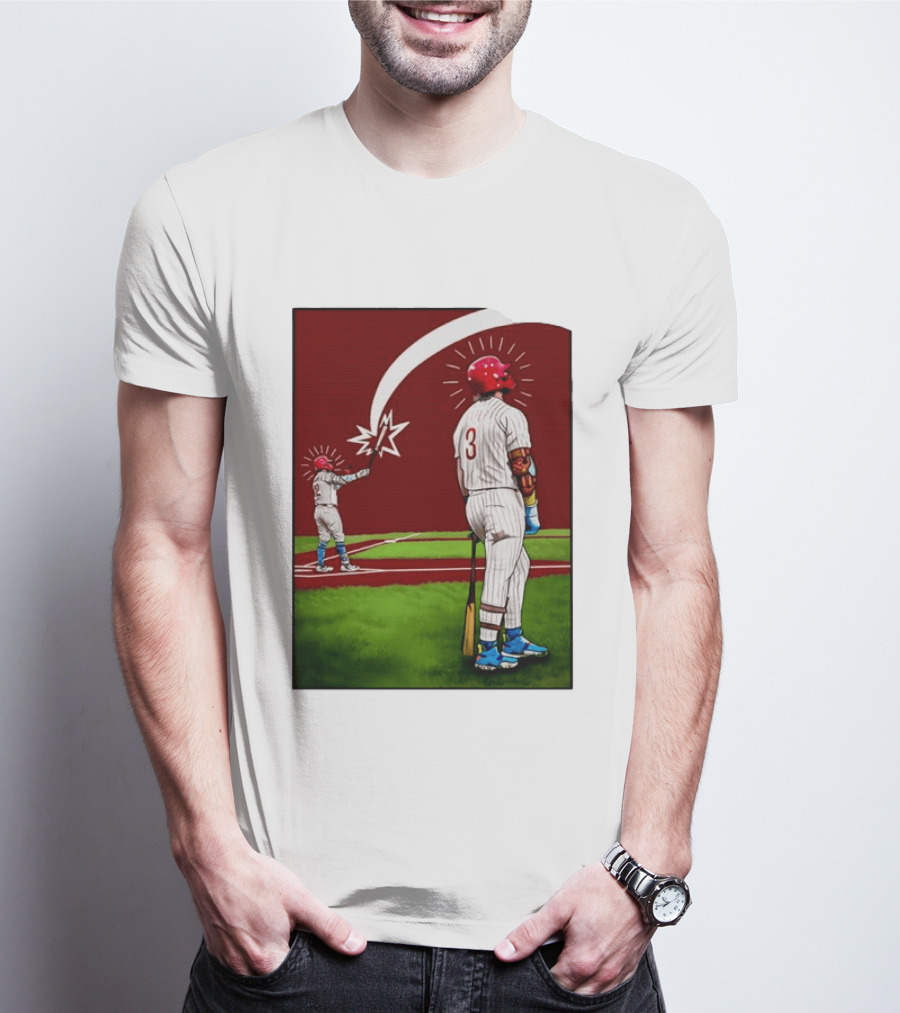 Kyle Schwarber Bryce Harper Philadelphia Phillies MLB Baseball Players T-Shirt