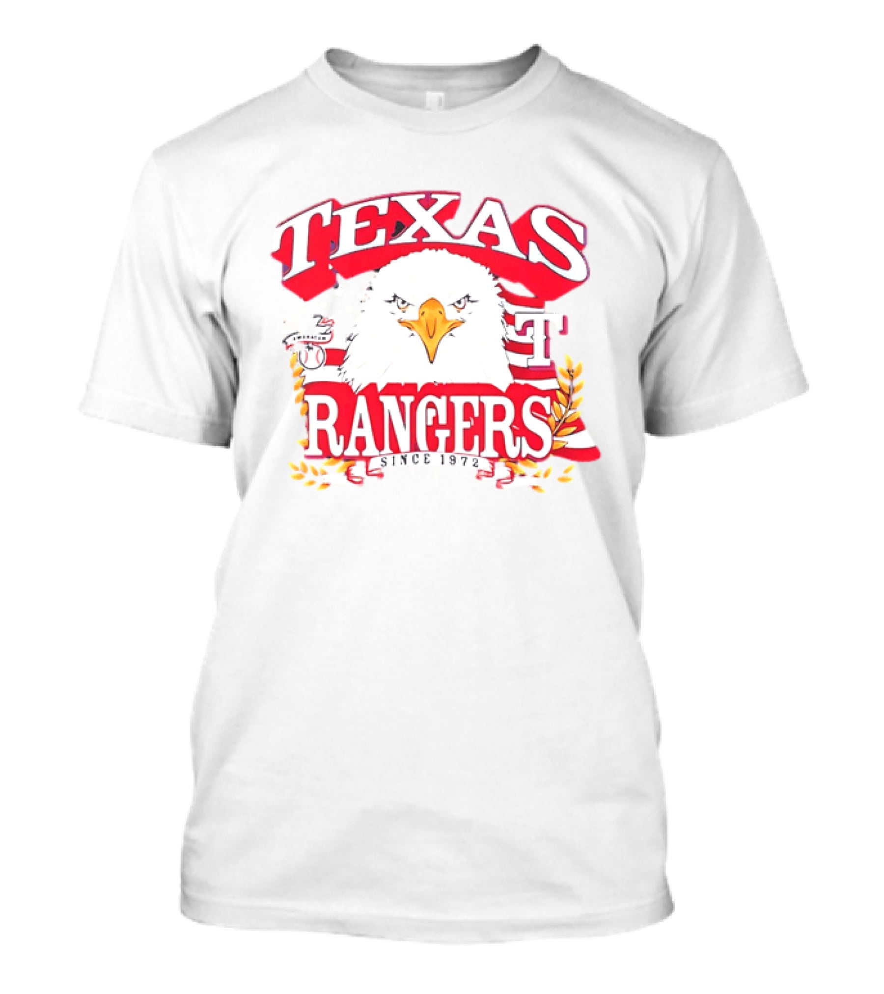 Texas Rangers Eagle American Flag Since 1972 T-Shirt