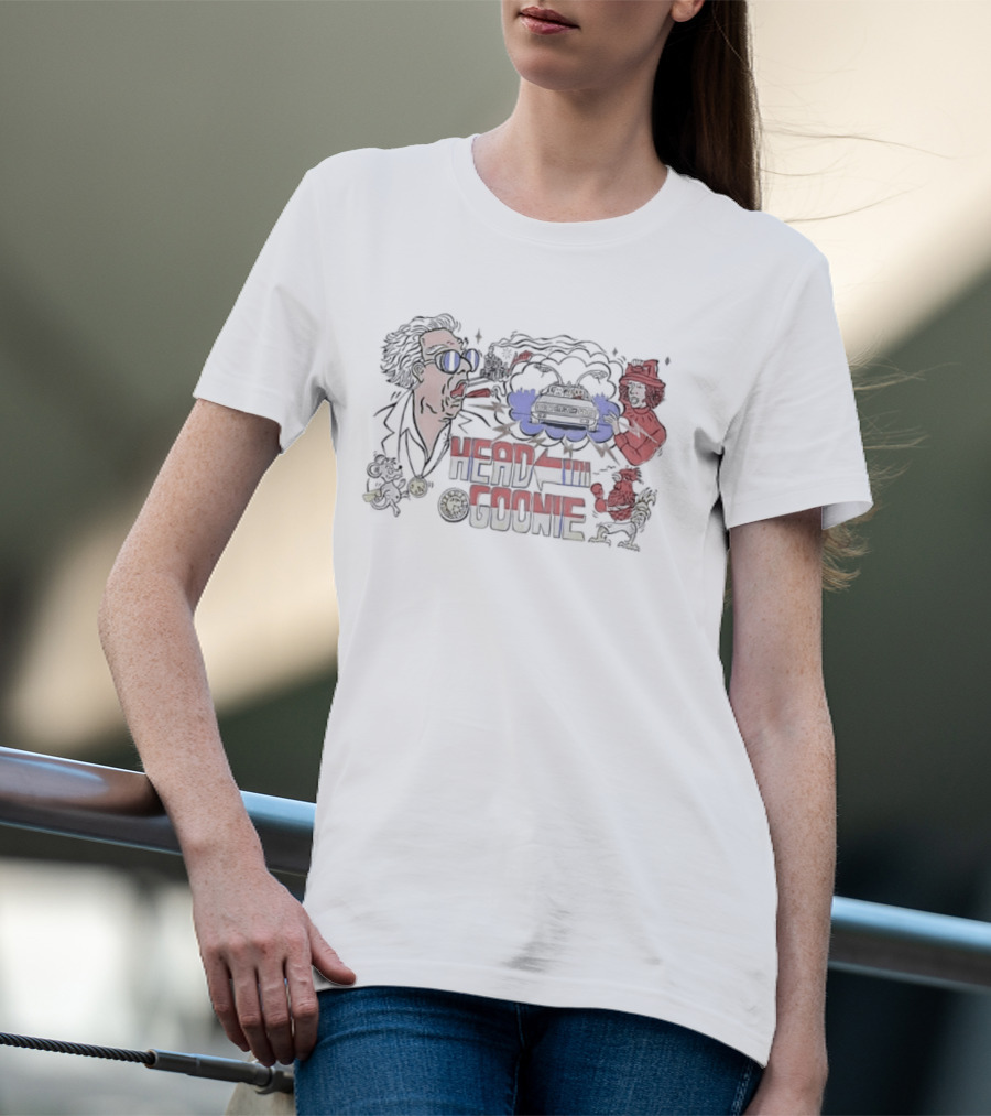 Doc Brown Marty McFly Back To The Future Head Goonie T-Shirt