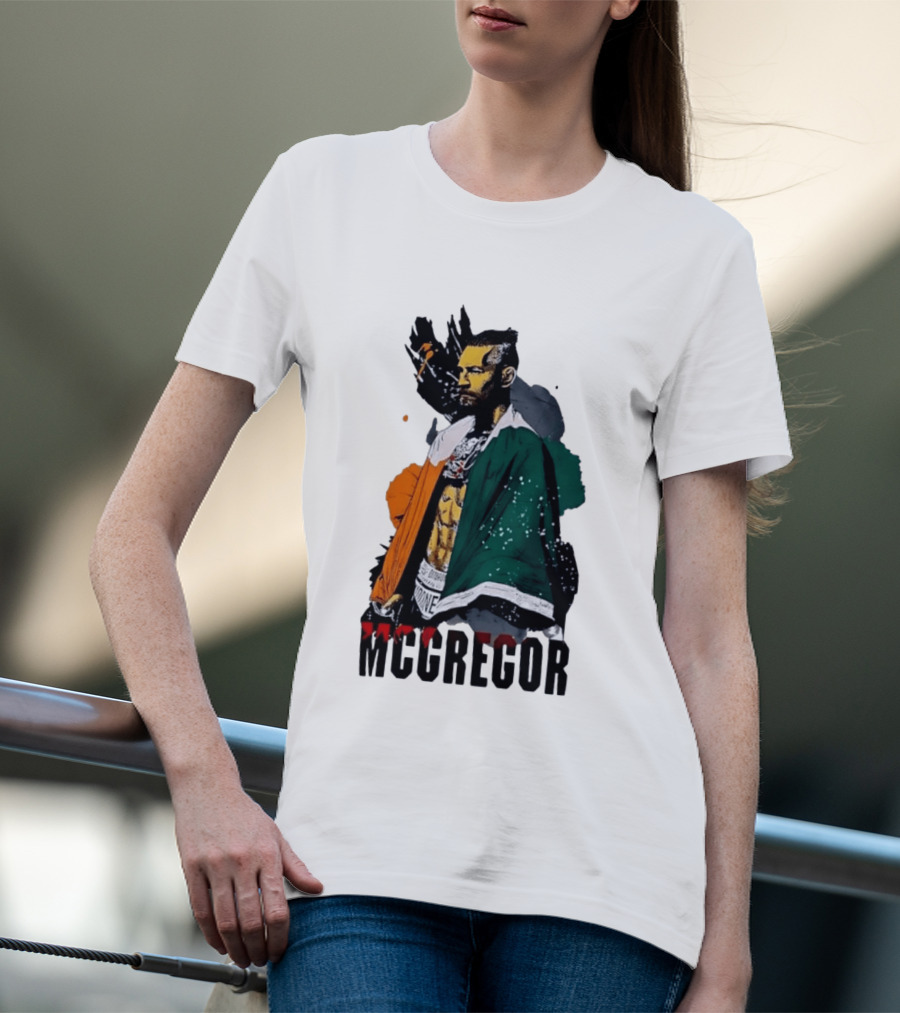 McGregor Irish Flag Warrior In The Cage T-Shirt