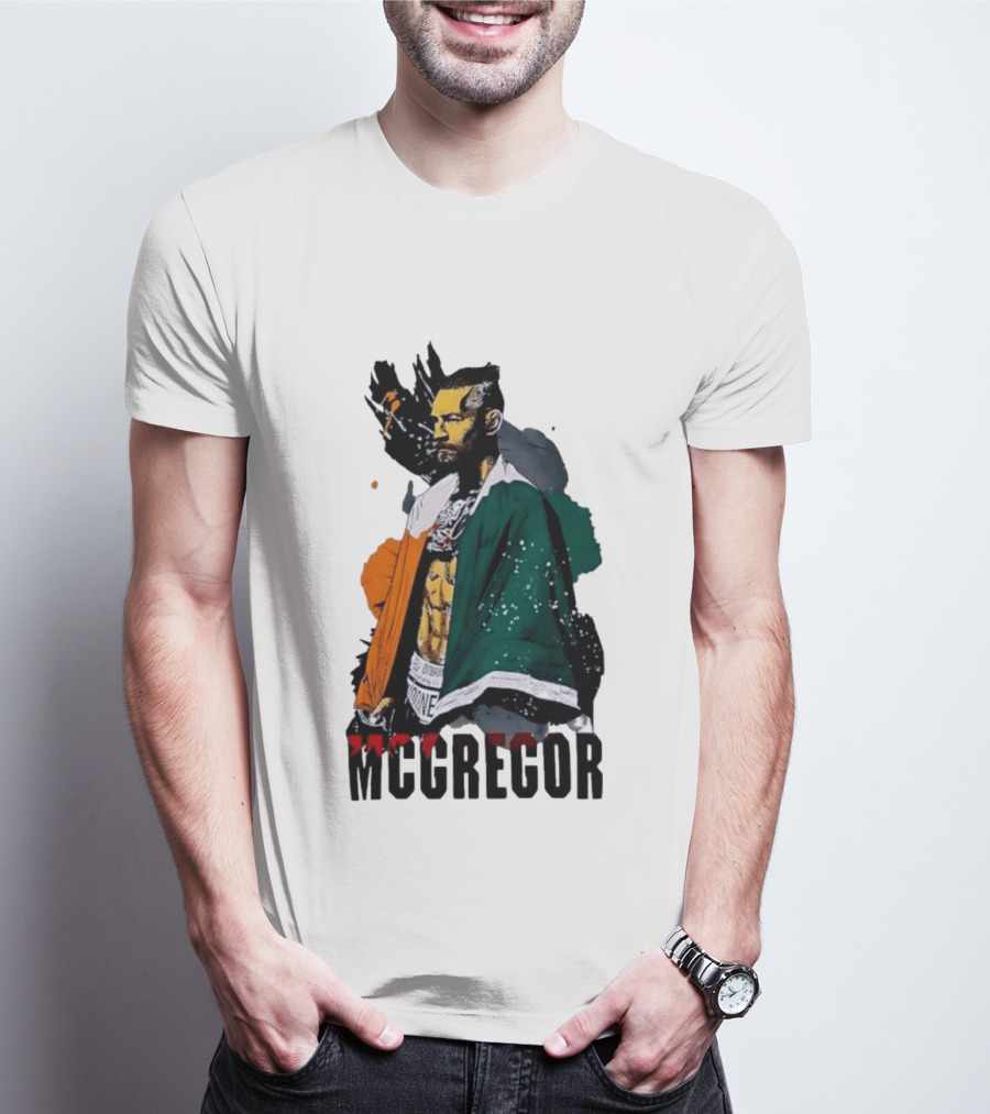 McGregor Irish Flag Warrior In The Cage T-Shirt