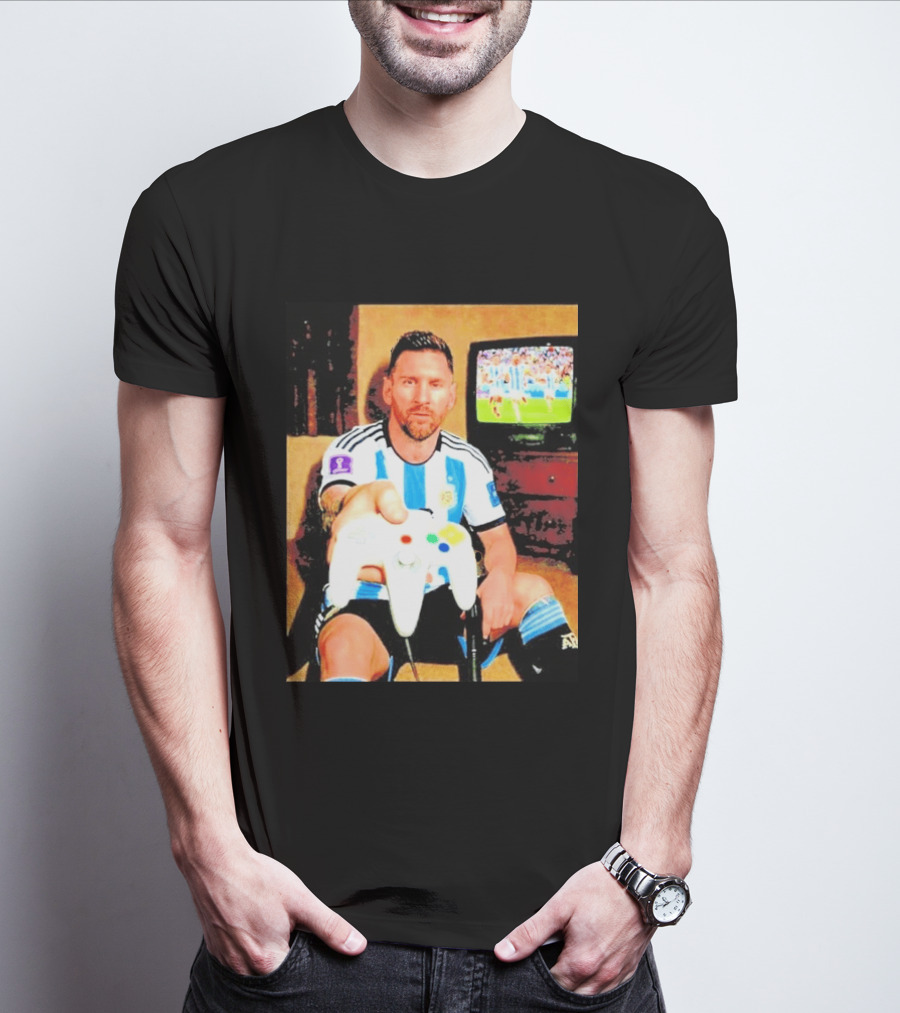 Argentina National Team Icon Lionel Messi Gaming Experience T-Shirt