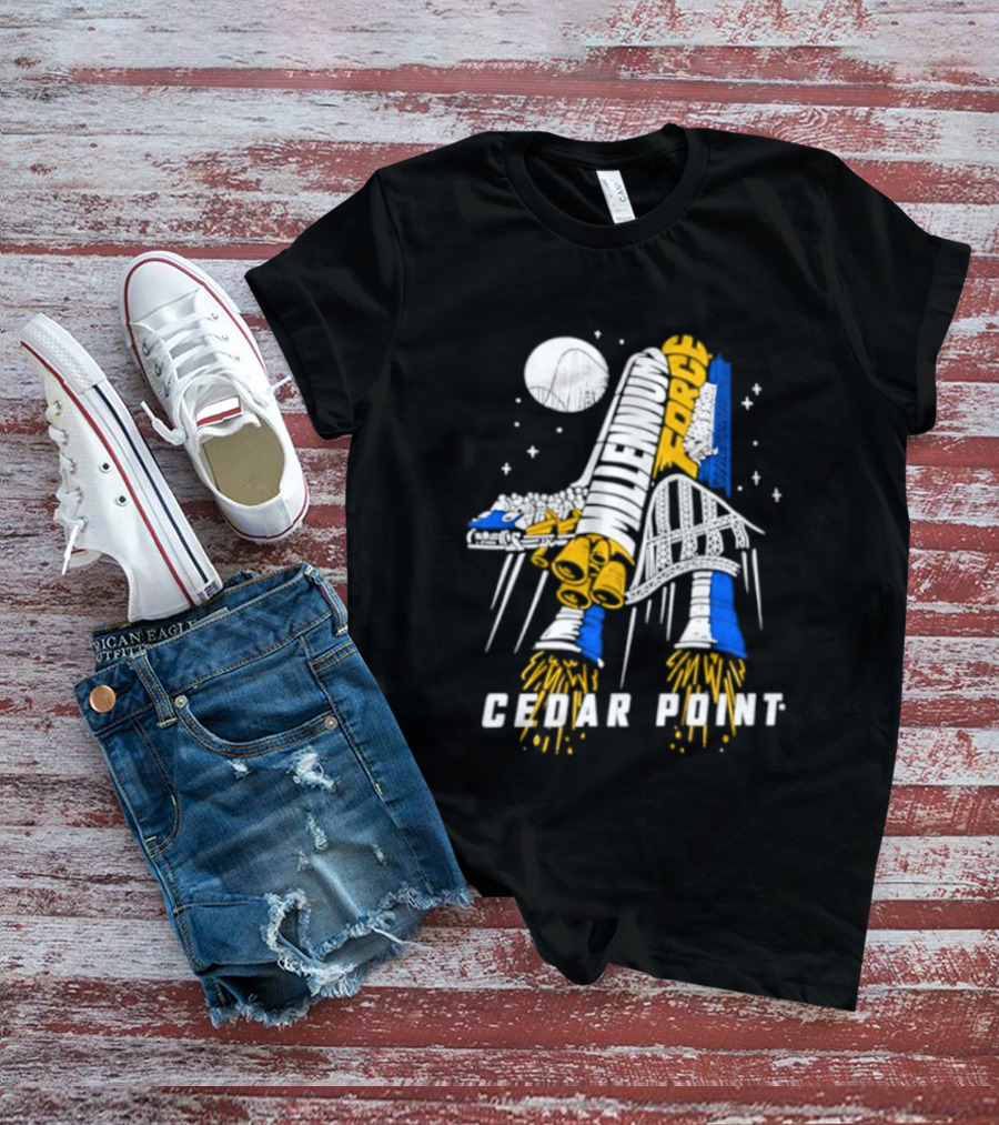 Millennium Force Cedar Point Space Rocket Shuttle Adventure T-Shirt