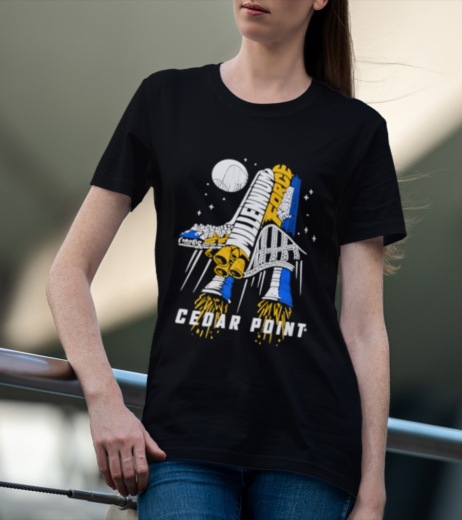 Millennium Force Cedar Point Space Rocket Shuttle Adventure T-Shirt