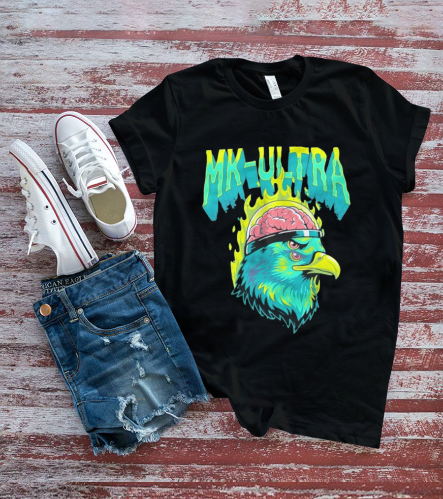 MK Ultra Eagle Brain Helmet T-Shirt
