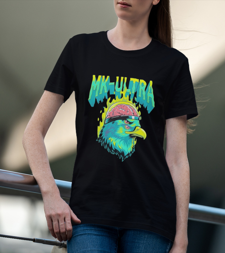 MK Ultra Eagle Brain Helmet T-Shirt