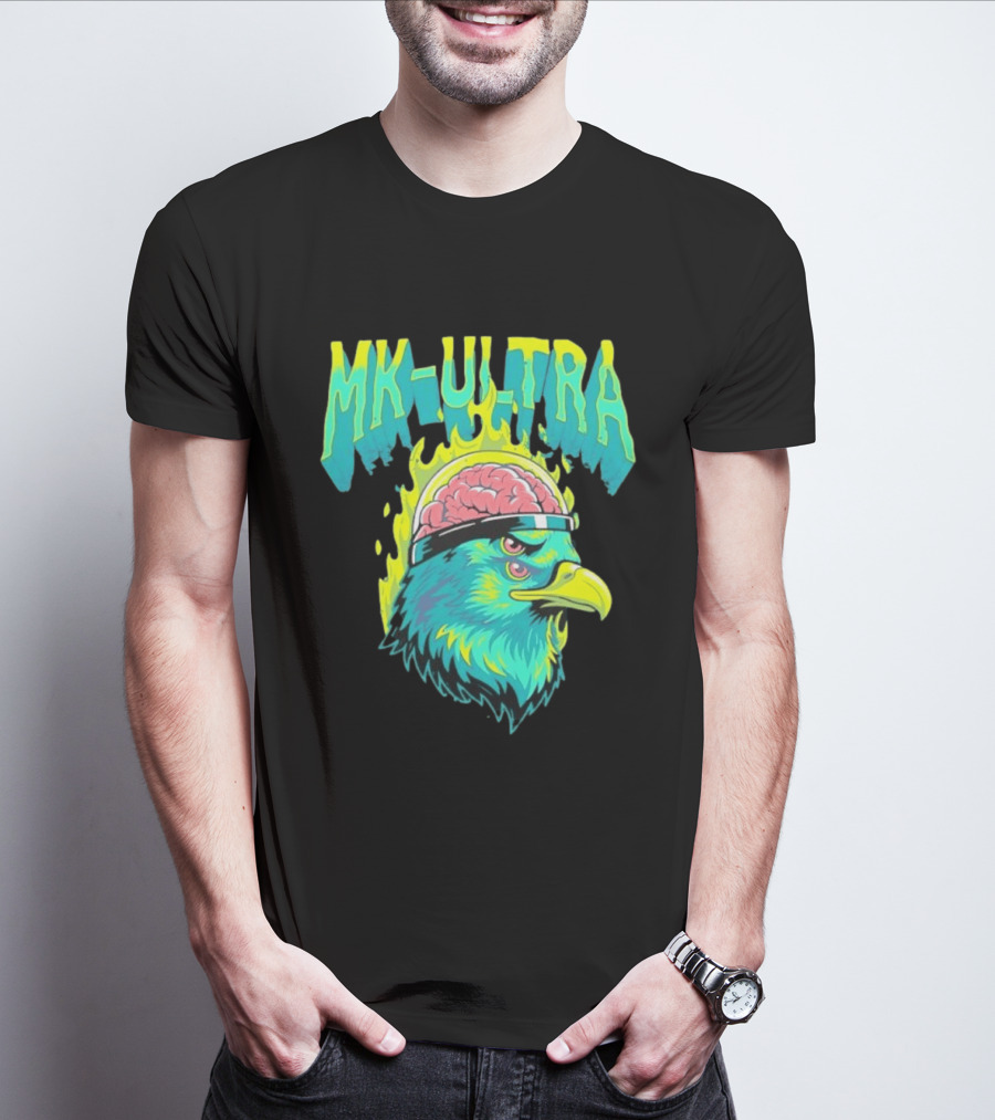 MK Ultra Eagle Brain Helmet T-Shirt
