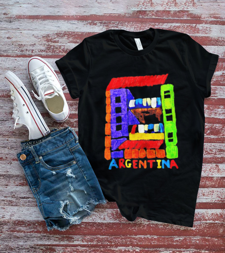 Celebrate Argentina Painted Colorful Urban Architecture T-Shirt