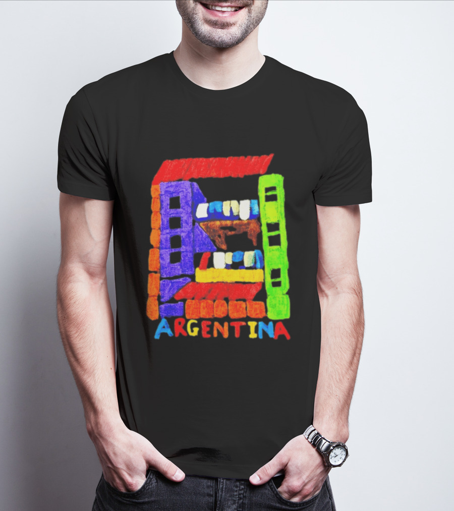 Celebrate Argentina Painted Colorful Urban Architecture T-Shirt
