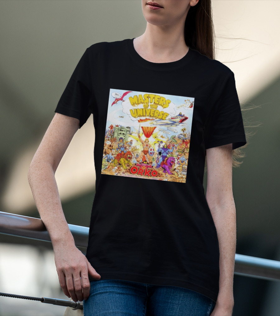 He Man Skeletal Orko Masters Of The Universe Vintage Comic Scene T-Shirt