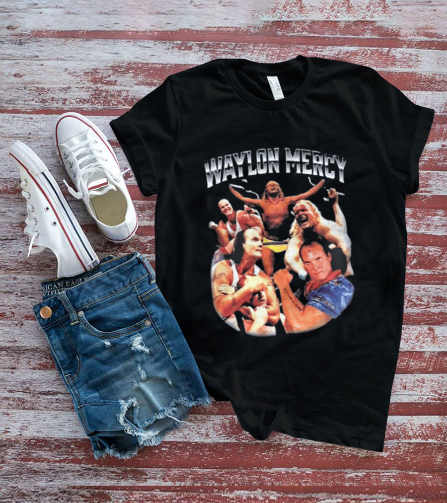 Waylon Mercy WWE Retro Wrestling Kevin Owens Collage T-Shirt
