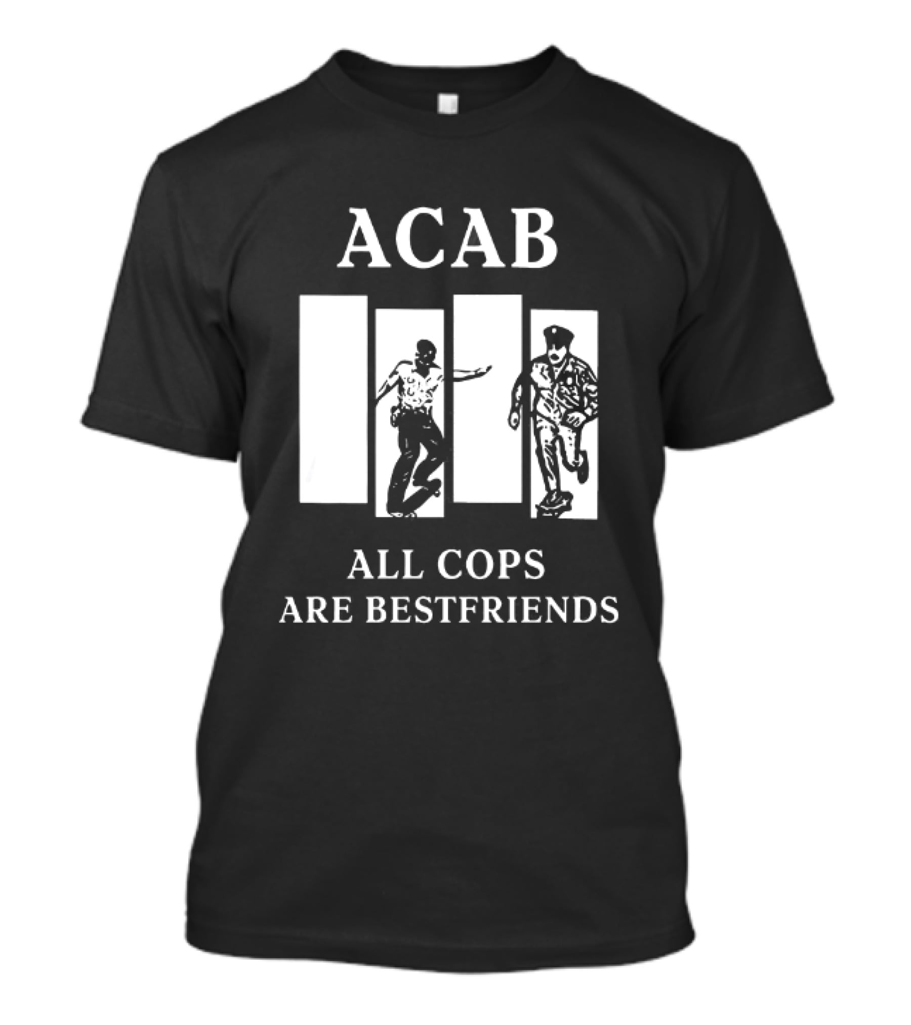 ACAB All Cops Are Bestfriends Running Bars Concept T-Shirt