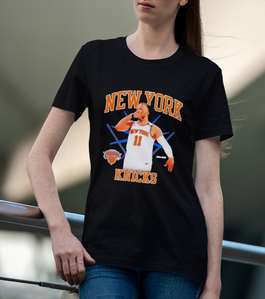 New York Knicks Jalen Brunson 11 NBA Basketball 3 Point 2026 T-Shirt