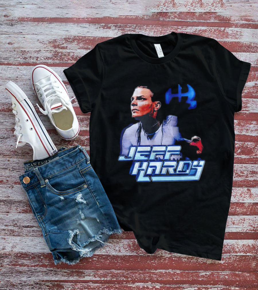 Jeff Hardy WWE Superstar Blue And Red T-Shirt