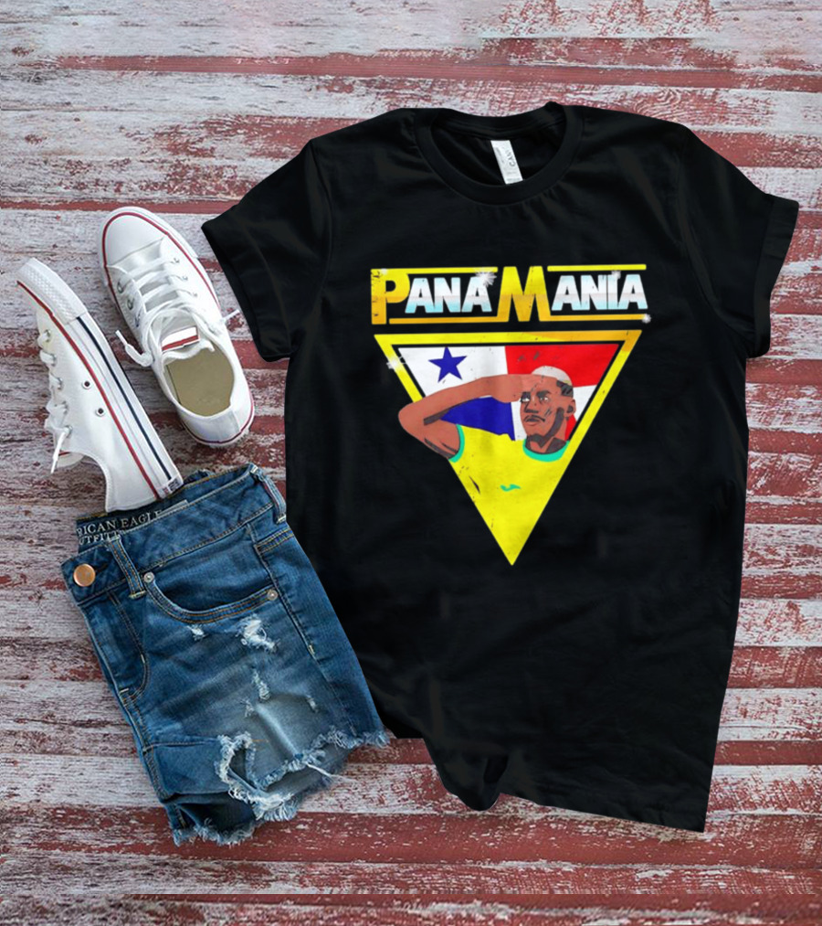 Pana Mania José Córdoba Salute Panama Flag Triangle T-Shirt