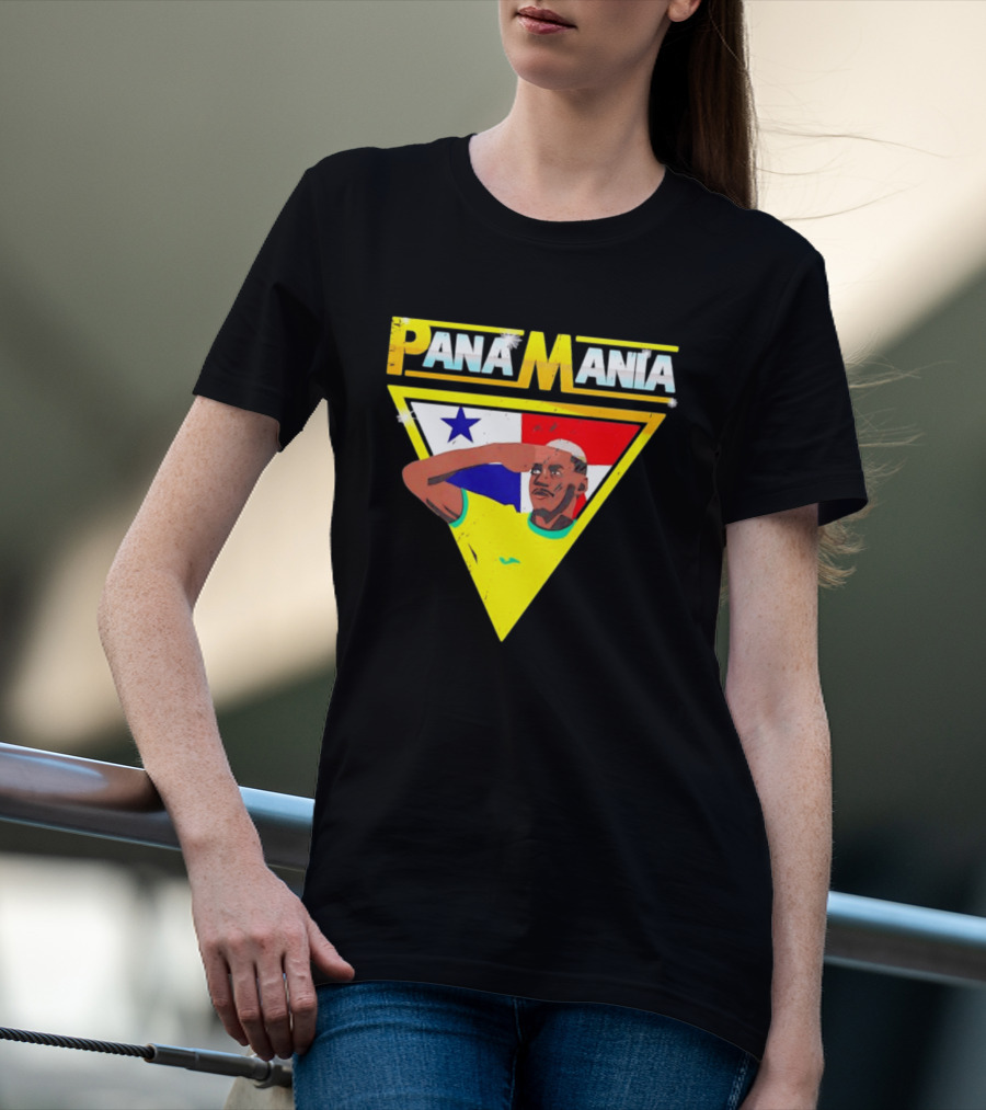 Pana Mania José Córdoba Salute Panama Flag Triangle T-Shirt