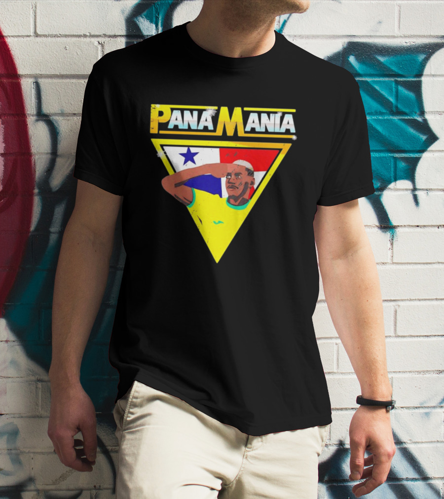 Pana Mania José Córdoba Salute Panama Flag Triangle T-Shirt