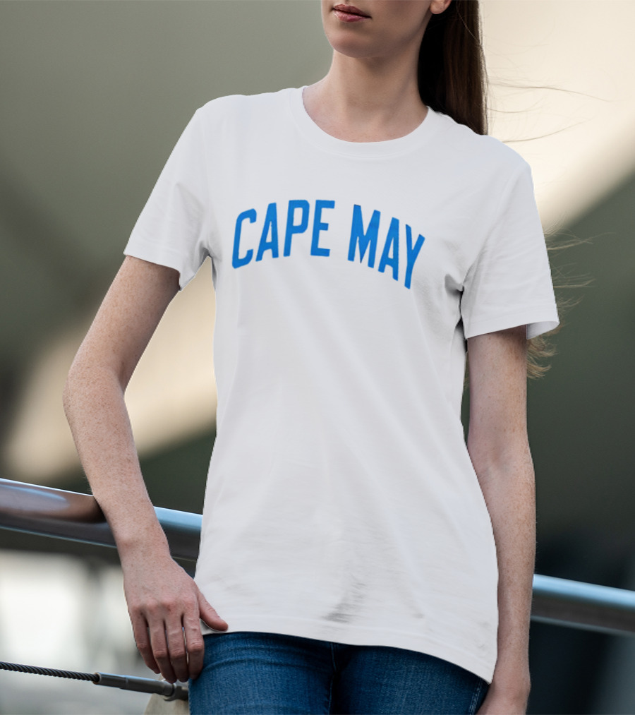Cape May Beach Vacation Crewneck Cozy T-Shirt