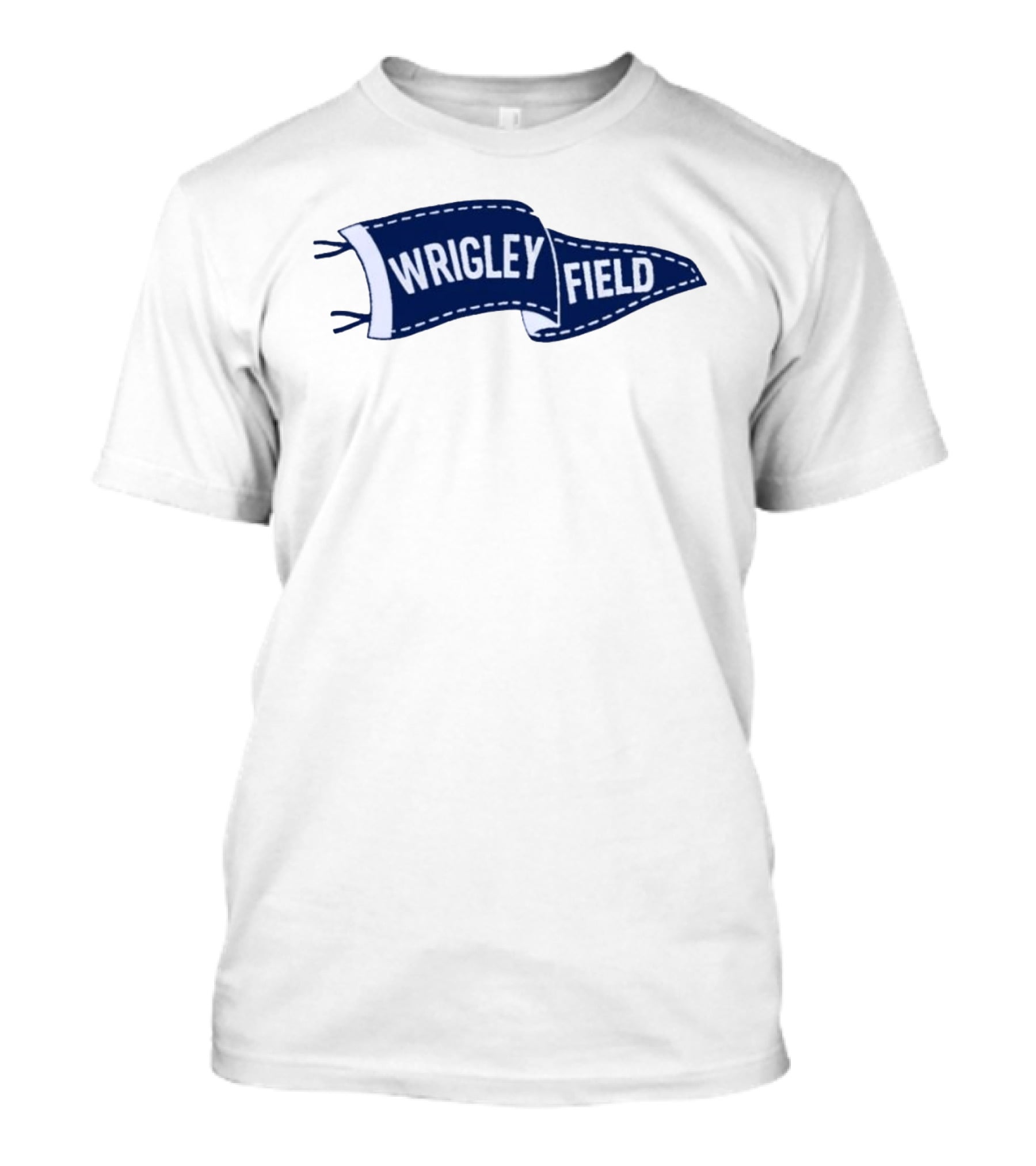 Wrigley Field Pennant Vintage Chicago Cubs Memorabilia T-Shirt