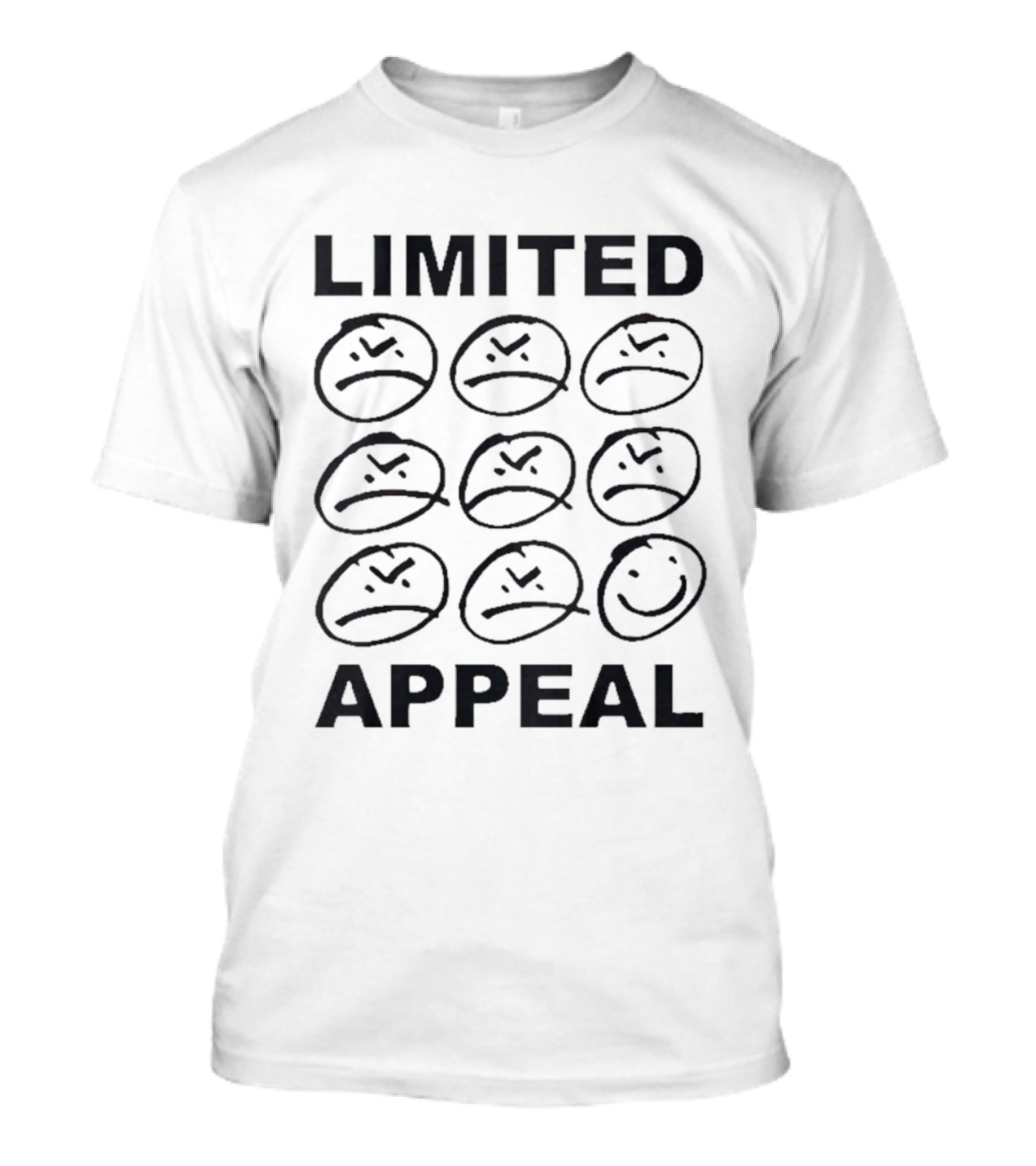 Limited Appeal Records Smiling Frown Faces T-Shirt