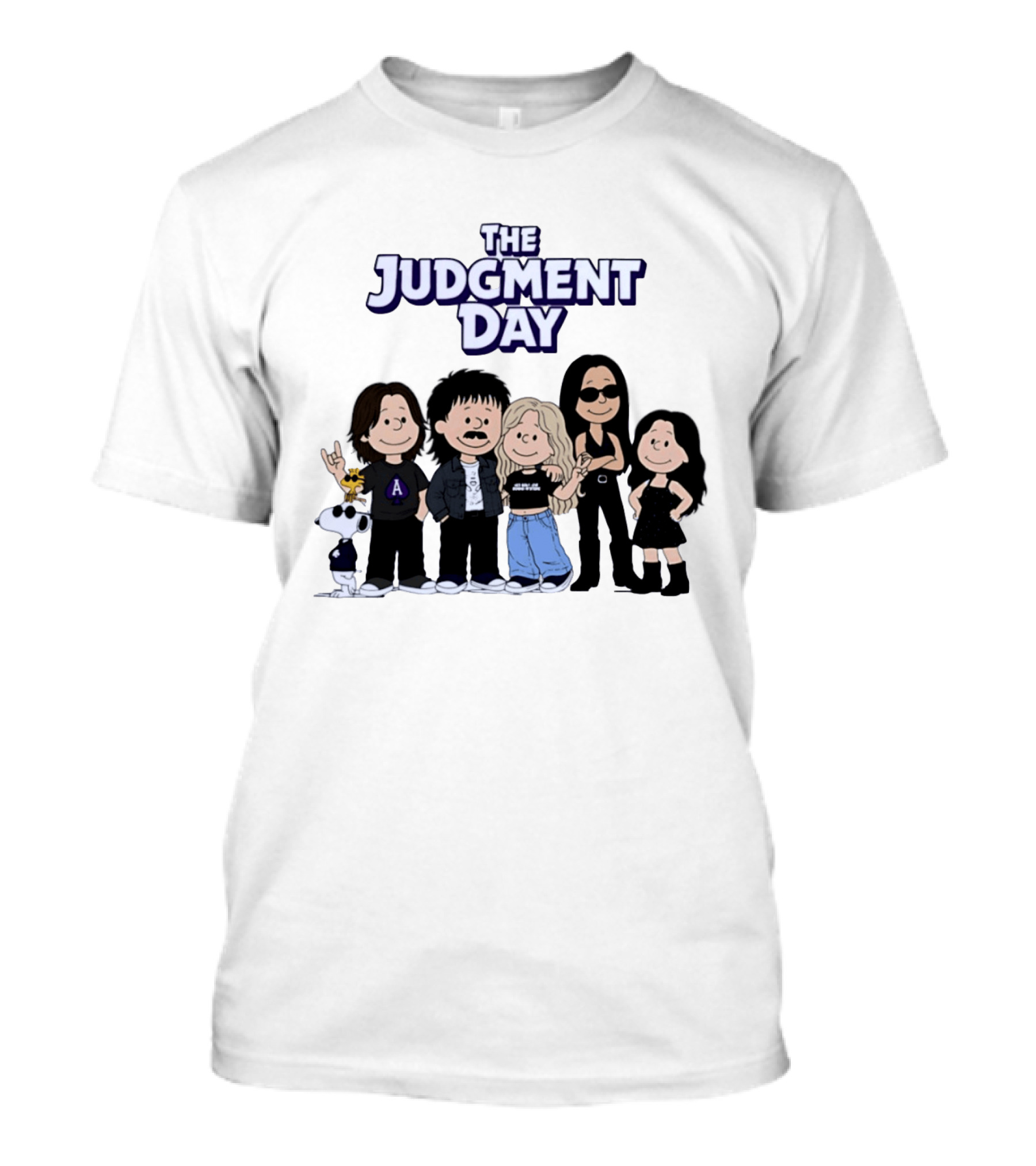 The Judgment Day Peanuts Cartoon Characters Mashup T-Shirt