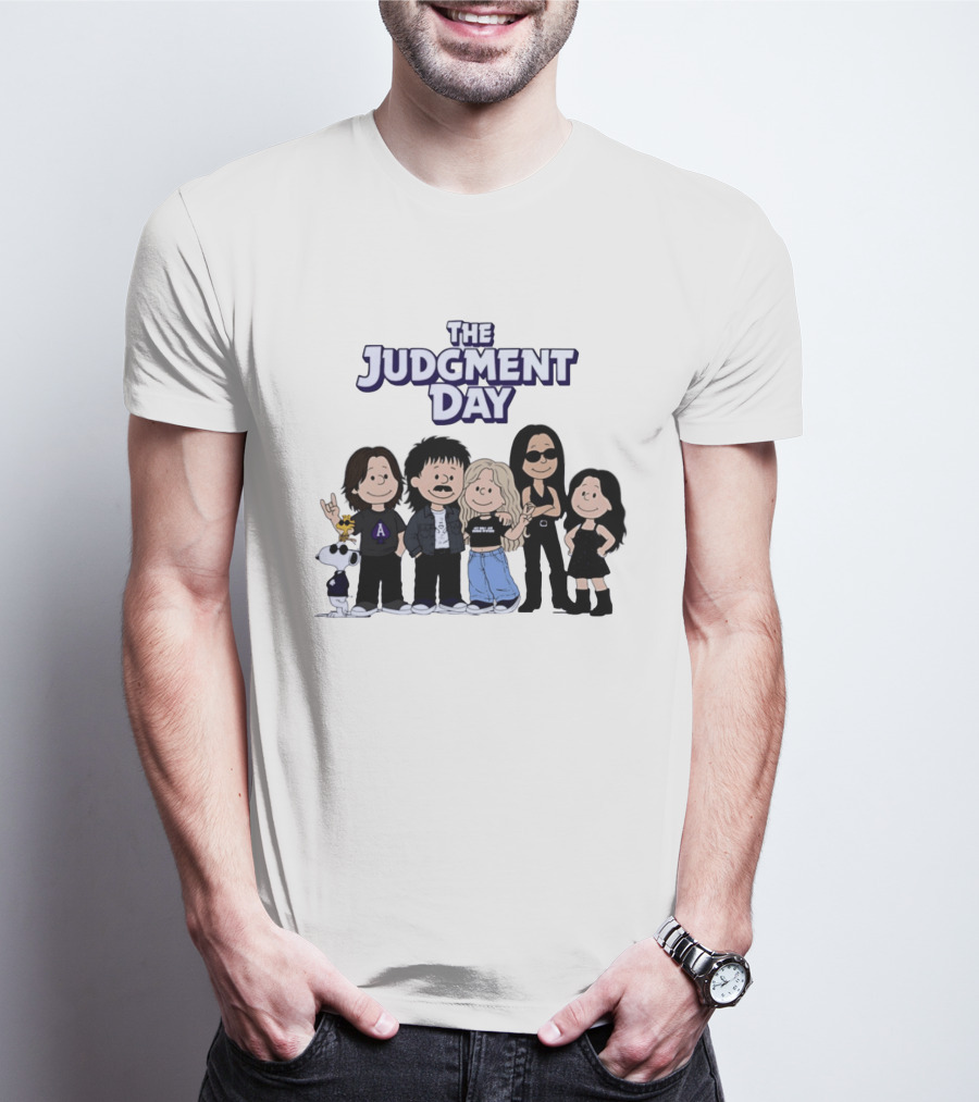 The Judgment Day Peanuts Cartoon Characters Mashup T-Shirt