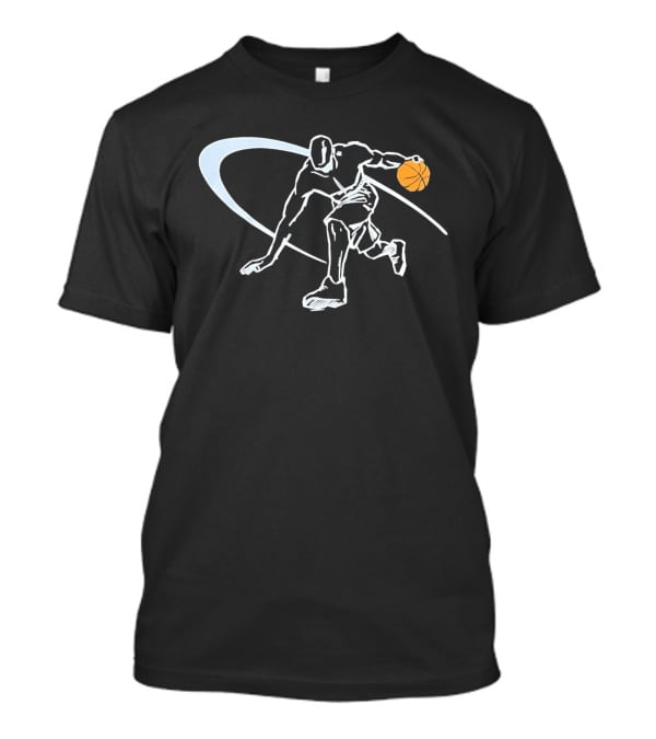 Basketball Player Dribbling Motion With Dynamic Arc T-Shirt
