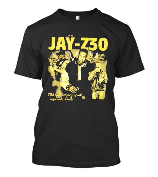 Jay Z30 Celebrating 25th Anniversary The Blueprint 30th Anniversary Reasonable Doubt T-Shirt