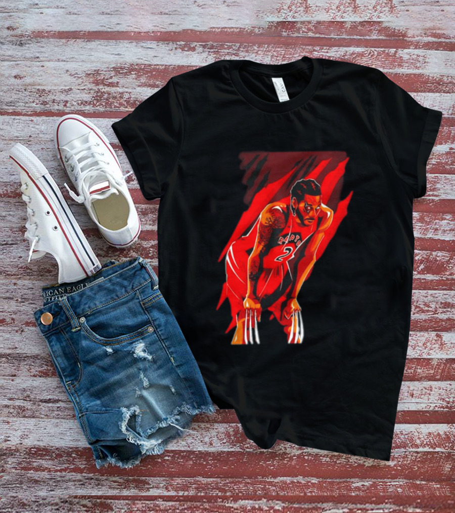 Kawhi Leonard Wolverine Claws Toronto Raptors 2 Jersey Return T-Shirt