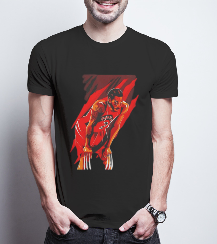 Kawhi Leonard Wolverine Claws Toronto Raptors 2 Jersey Return T-Shirt