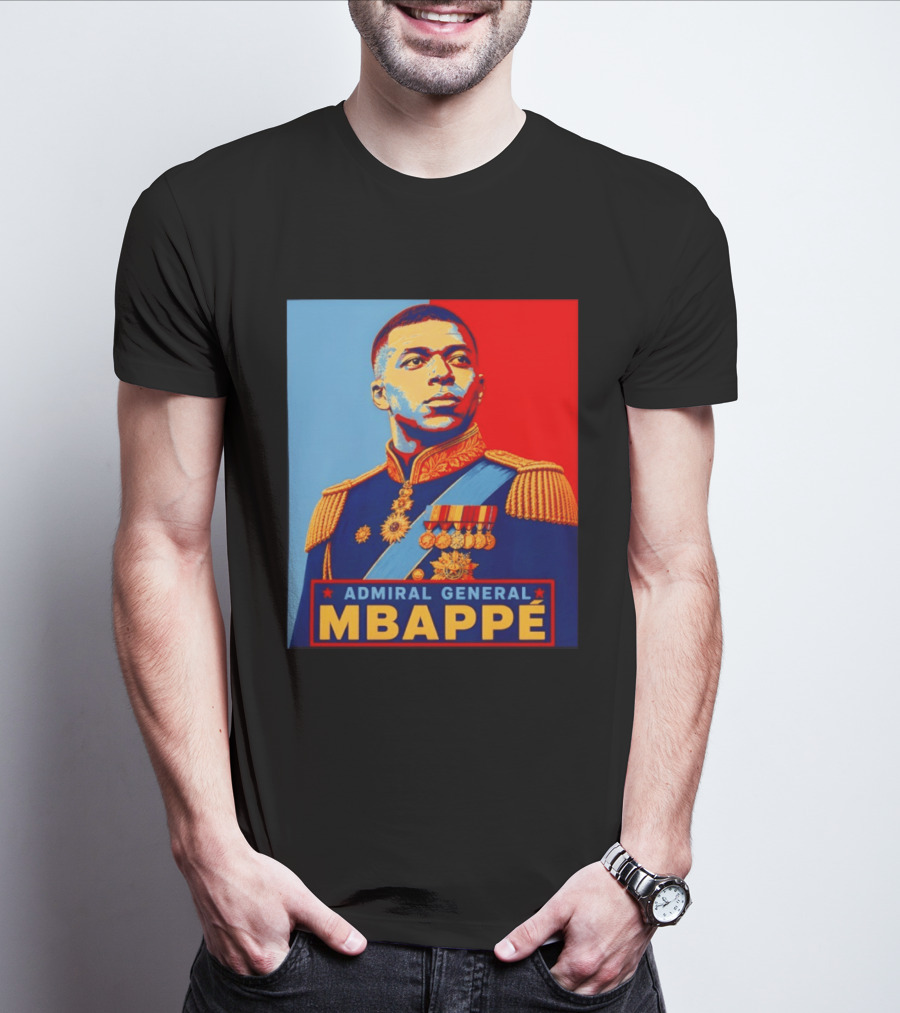 Admiral General Mbappe Propaganda Football T-Shirt