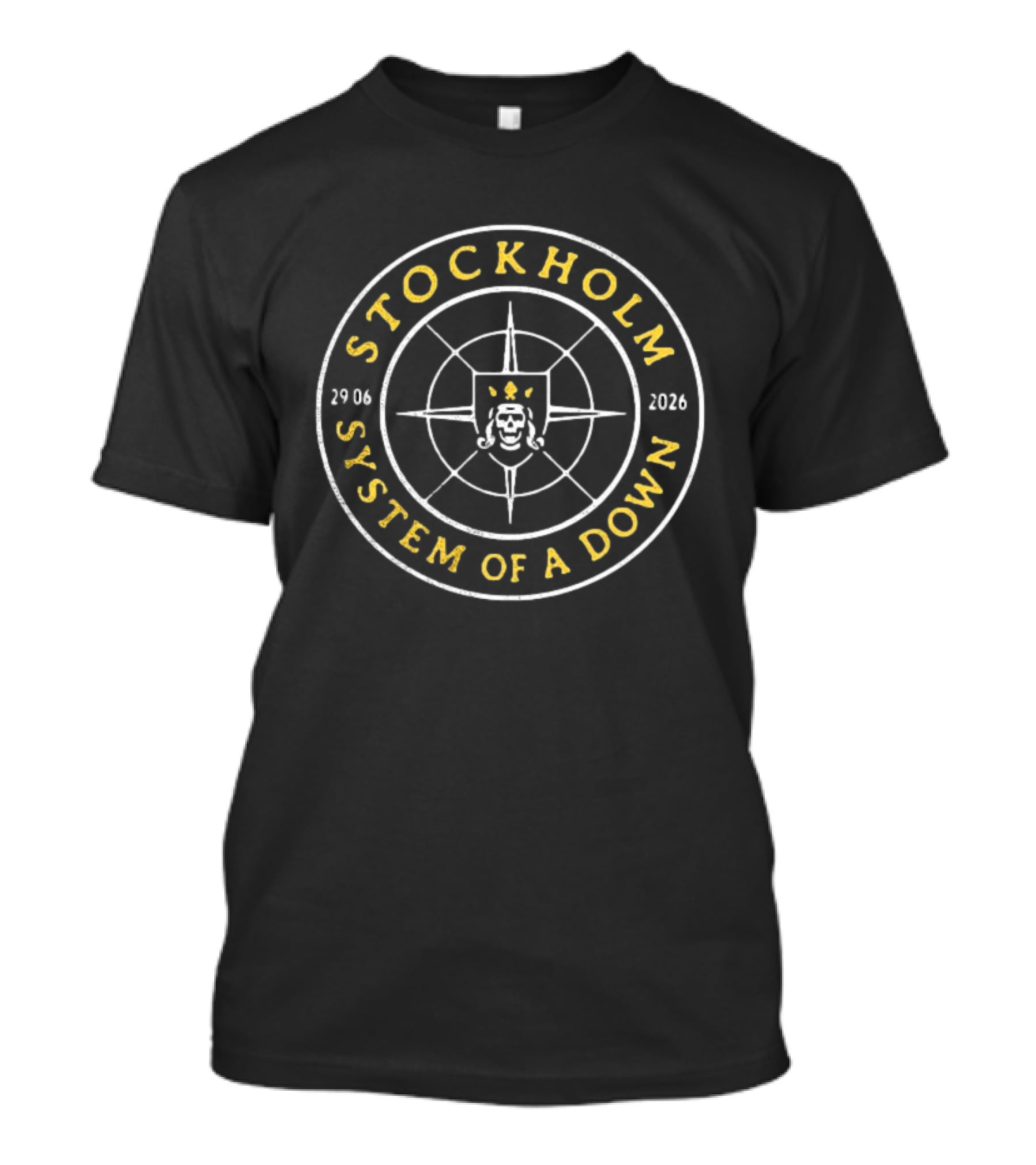 Stockholm System Of A Down Compass Emblem 2706 2026 T-Shirt